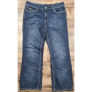 Buffalo Jeans Blue Denim Bootcut 100% Cotton Button Pockets Men's Size 36x32